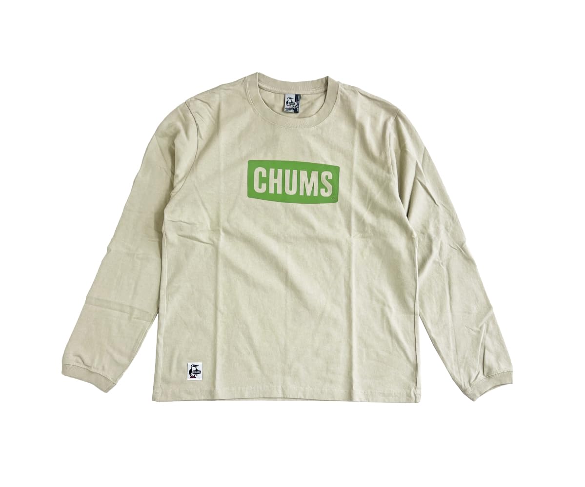 

Logo Brushed Long Sleeve Long Outdoor Greige x Light [Chums] T-Shirt T-Shirt CH01-2302 (M, G079 Green)