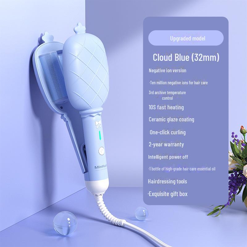 32mm Egg-Style Curling Iron: New Ripple Design for Students