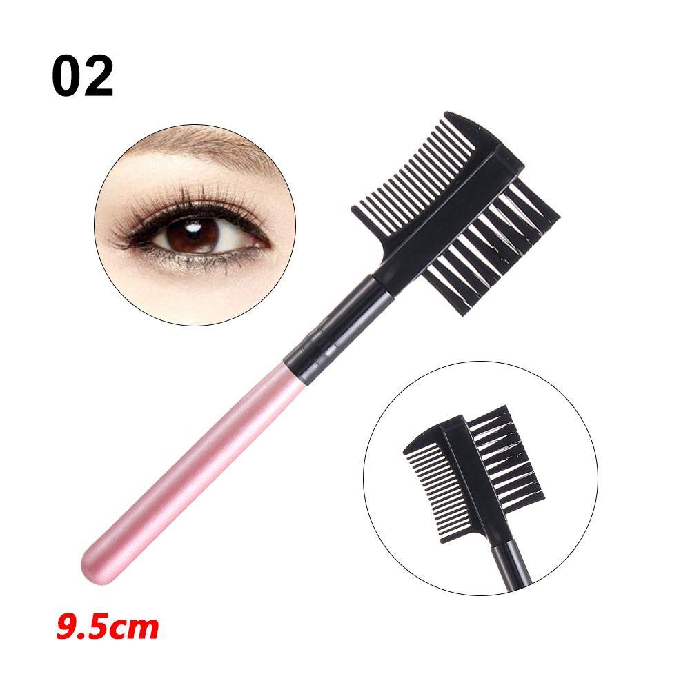 

Fashion Eyelash Extension Tool Dual Purpose 2 in1 Mascara Separator Eyebrow Brush Eyelash Comb 2