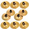 2/4pcs Copper Finger Cymbals Small Finger Cymbals Belly Dancing Mini Cymbals Musical Instrument Saucers