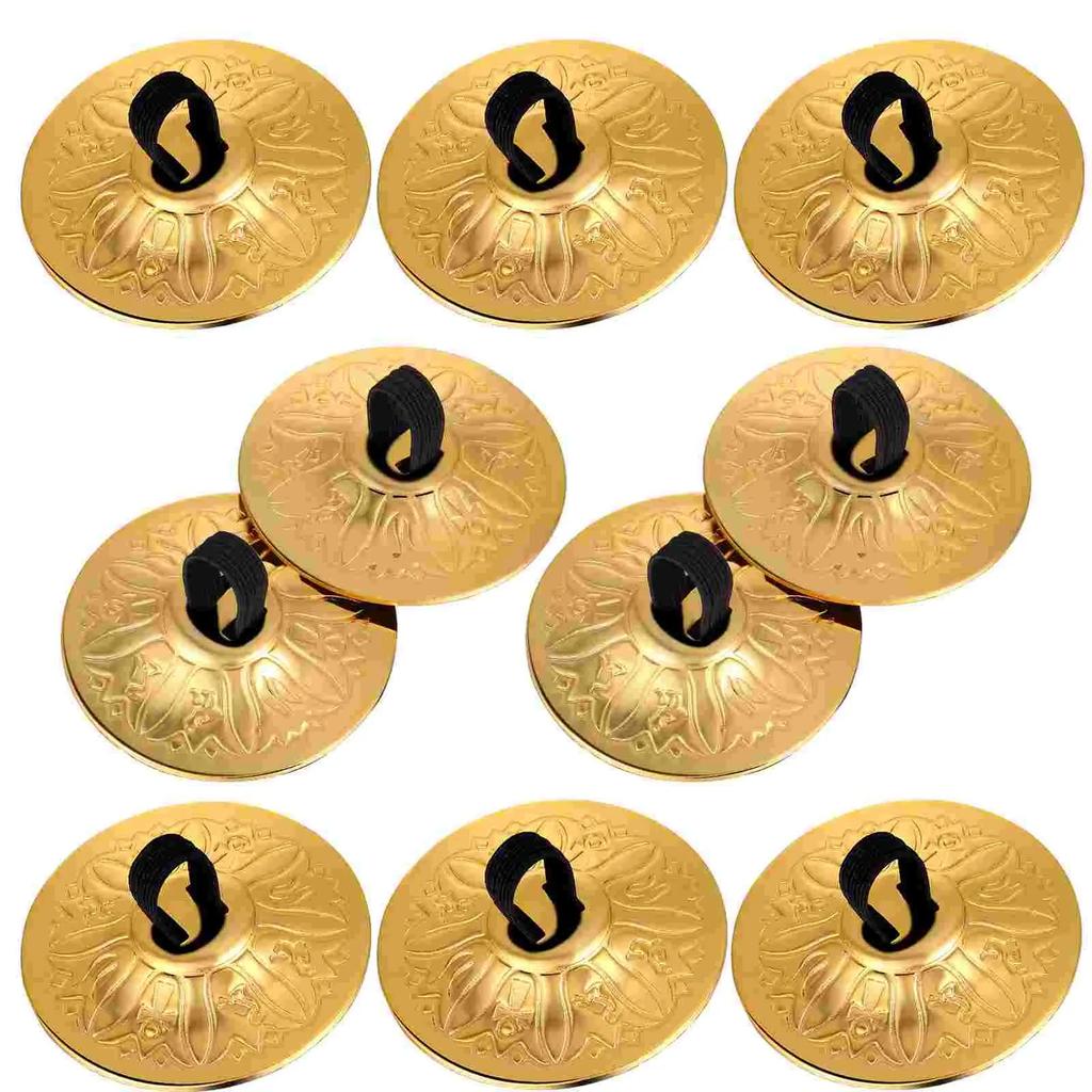 2/4pcs Copper Finger Cymbals Small Finger Cymbals Belly Dancing Mini Cymbals Musical Instrument Saucers
