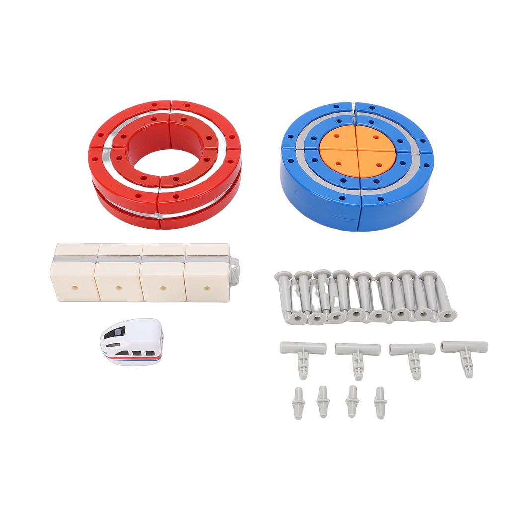 DIY Electric Anti Gravity Train Tracks Playset Toy for Kids Educational Building Blocks Rail Track Toy Set