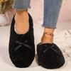 Soft bottom love bag head fluffy slippers women's autumn and winter outer wear non-slip indoor thick bottom home fluffy moon