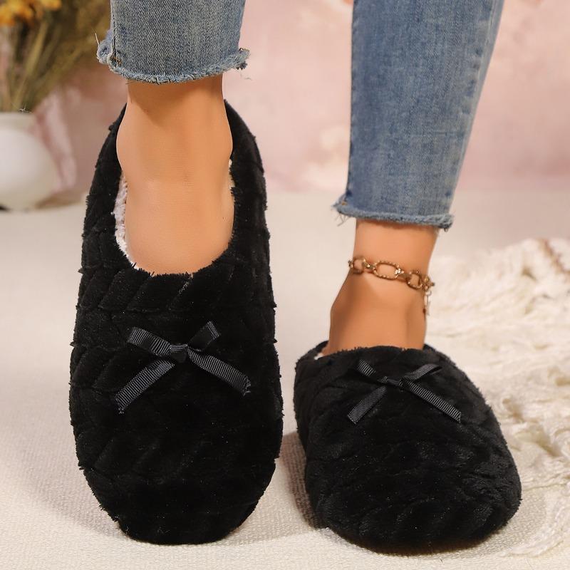 Soft bottom love bag head fluffy slippers women's autumn and winter outer wear non-slip indoor thick bottom home fluffy moon