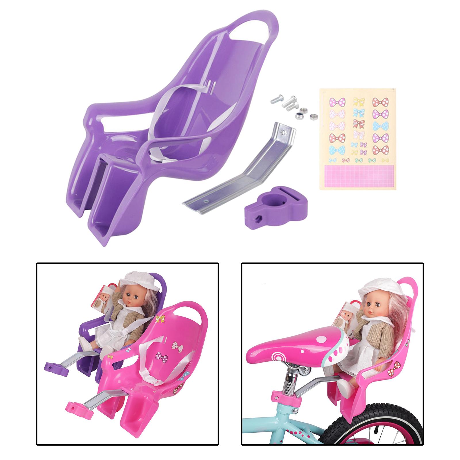 Meiteņu velosipēda lelles sēdeklis ar DIY