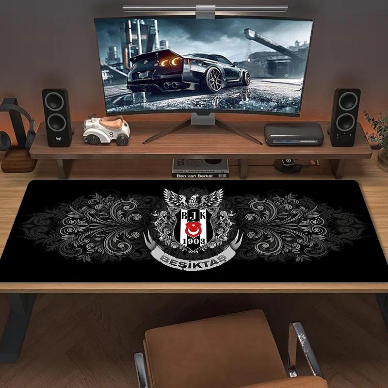 Beşiktaş J.K Large Size Mouse Pad Large Gaming Table Cushion Non-slip Laptop Tablet Big Mousepad XXL Mat Mini PC Playmat With Lock edge