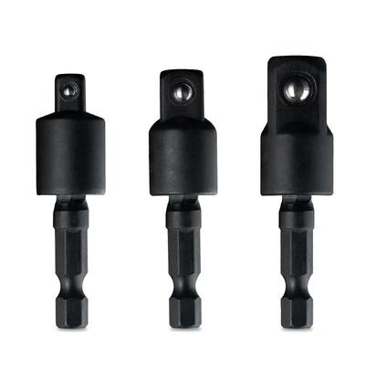 360°-Pneumatikschraubendreher-Verbindungsstange: 1/2"-Elektroschlüssel-Sechskantgriff auf Vierkant-Stecknuss-Adapter