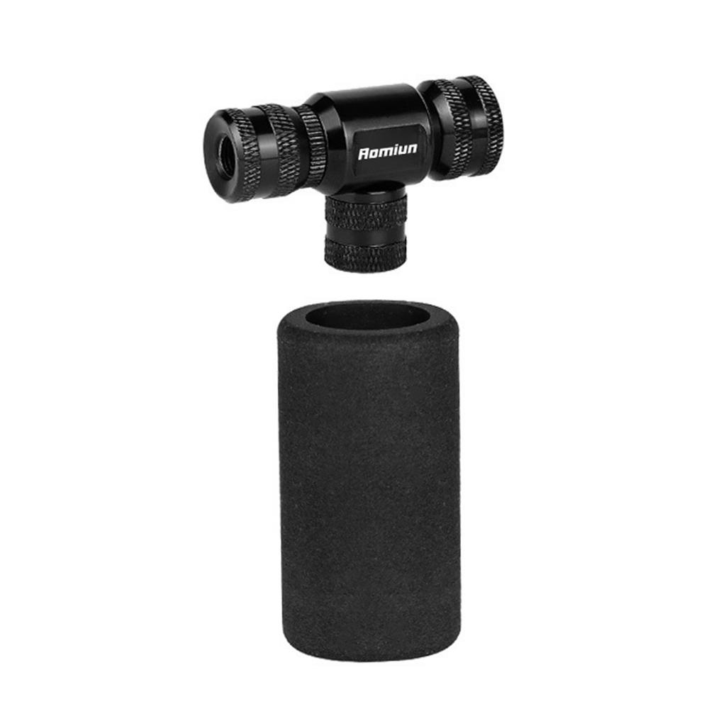 CO2 Bike Tire Inflator Quick Inflate Nozzle for Road and Mountain Bikes 16g Cylinders USA French Valves Portable with Freeze Gua