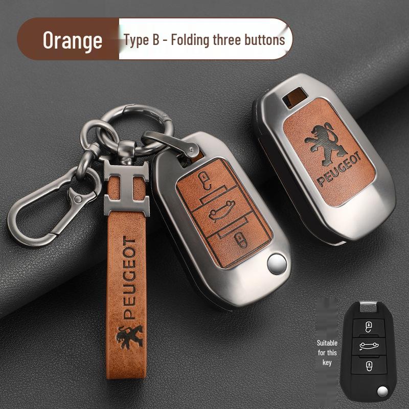Zinc Alloy Key Cover for Dongfeng Peugeot: Fits 308, 301, 408X, 308S, 3008, 2008, 508 Models