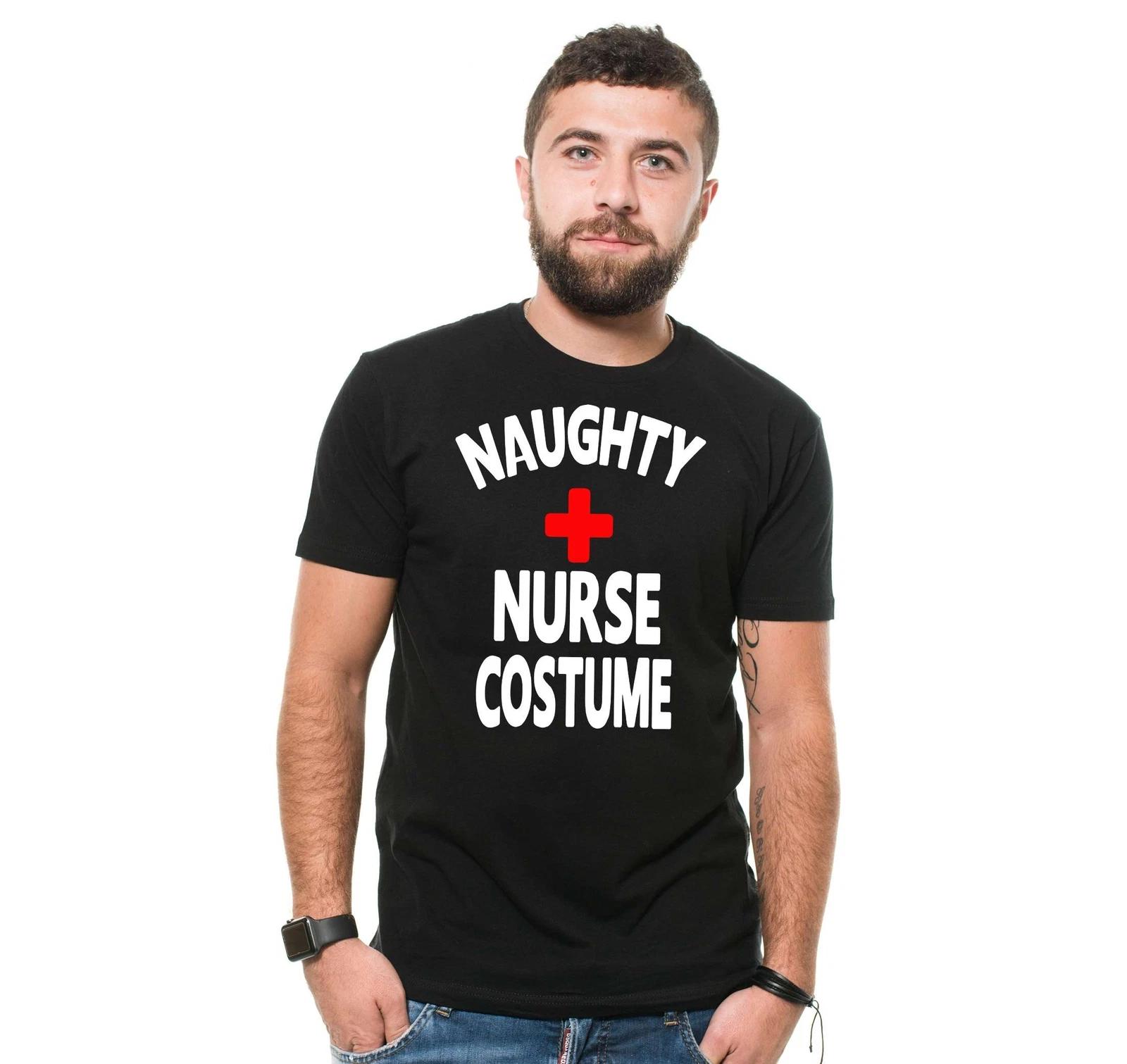 Funny Halloween Costume For Women Naughy Nurse Costume Halloween Nurse Shirts 3XL