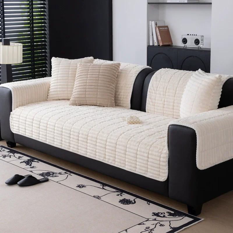 

Тканевое покрывало для дивана, полное покрытие, универсальная подушка для дивана на четыре сезона, новинка 2025 года, нескользящий кожаный чехол для дивана 30x50cm pillowcase