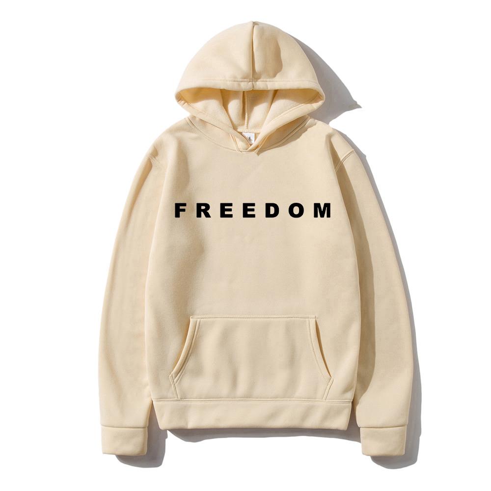 Charlie Kirk Freedom Letter Print Hoodies Fashion Unisex Streetwear Long Sleeve Casual Loose Sweatshirts for Men/Women Pullovers