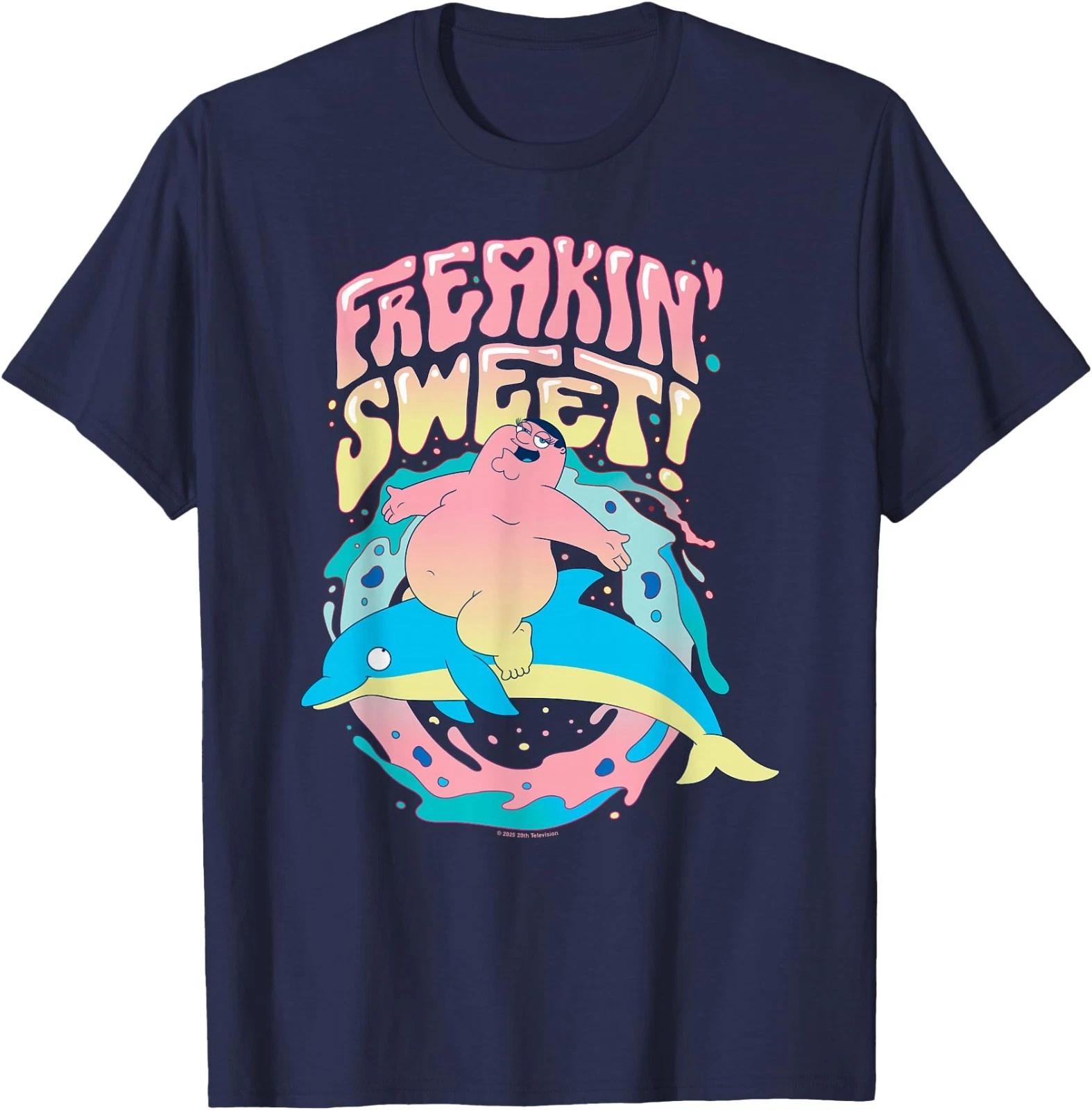 Family Guy Freakin Sweet Peter Griffin Colorful Chest Logo T-Shirt S