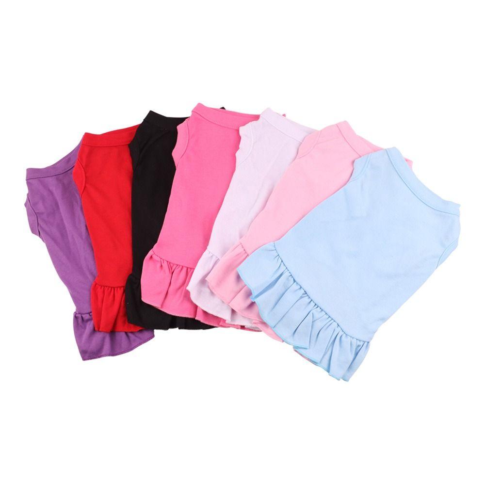Pet Supplies Sleeveless Pet Summer Clothes Breathable Soft Cat Skirt Fashionable Thin Design Dog Vest Summer