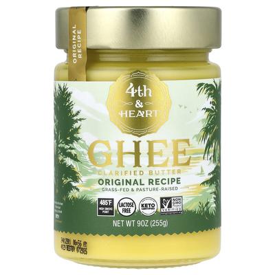 Ghee Clarified Butter, Grass-Fed, Original Recipe, 9 Oz (255 G)