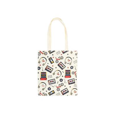 80s Retro Print Polycotton Tote Bag