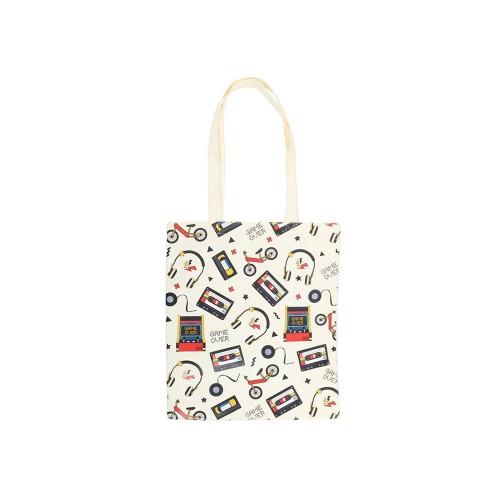 Something Different 80s Retro Print Polycotton Tote Bag