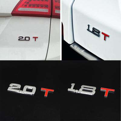 3D Metall 1,6 1,8 2,0 3,0 T Logo Emblem Abzeichen Auto Styling Aufkleber Aufkleber Dekor