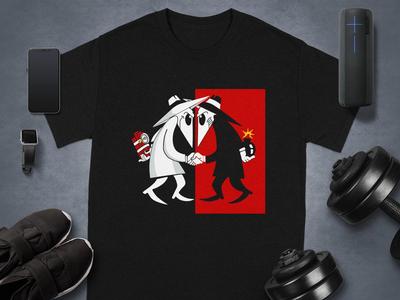 Mad Magazine Spy Vs Spy T-Shirt, Vintage Comic Tee, Retro Cartoon Shirt, Graphic Tee, Spy Vs Spy Gift, Cool T-Shirt, Popular T-Shirt