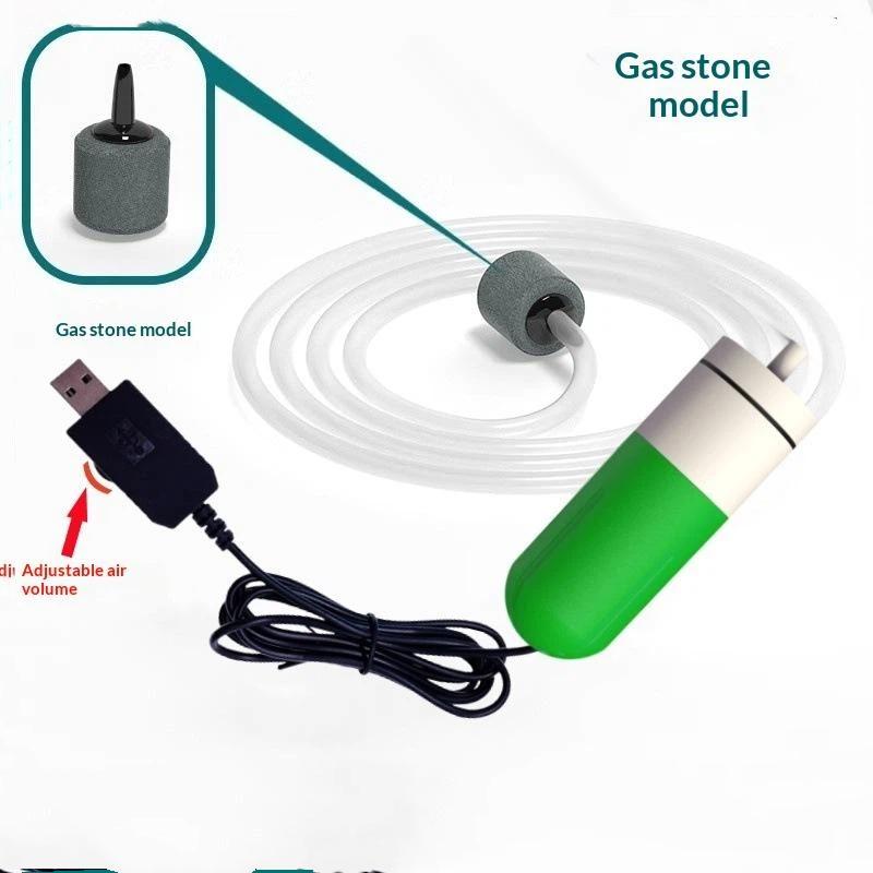 Mini leise Aquarien-Luftpumpe Energiesparend Kleine Fischbecken-Sauerstoffpumpe Mit Luftstein Für Kampffischbecken