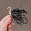 Flamingo Feather Brooch - Creative Soft Animal Corsage for Women