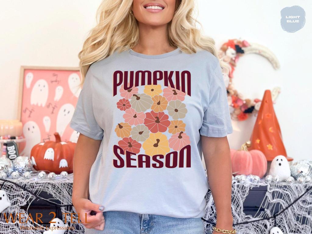 Retro Pumpkin Season T Shirt and kids tshirt Fall Vibes Autumn Graphic Tee Thanksgiving Outfit Halloween Shirt and kids tshirt Comfort Colors