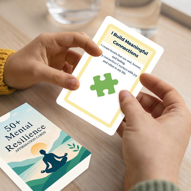 50 Positive Affirmation Cards for Mental Resilience
