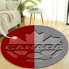 Personalized Canada National Soccer Round Chair Office Rug - Perfect for Mat, Office Chair & More - Ideal Gift for Birthdays and Holidays