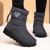 Shoes Women's Cotton Shoes Plus Velvet Thickened High-top Snow Boots Waterproof Non-slip Casual All-match Cotton Shoes