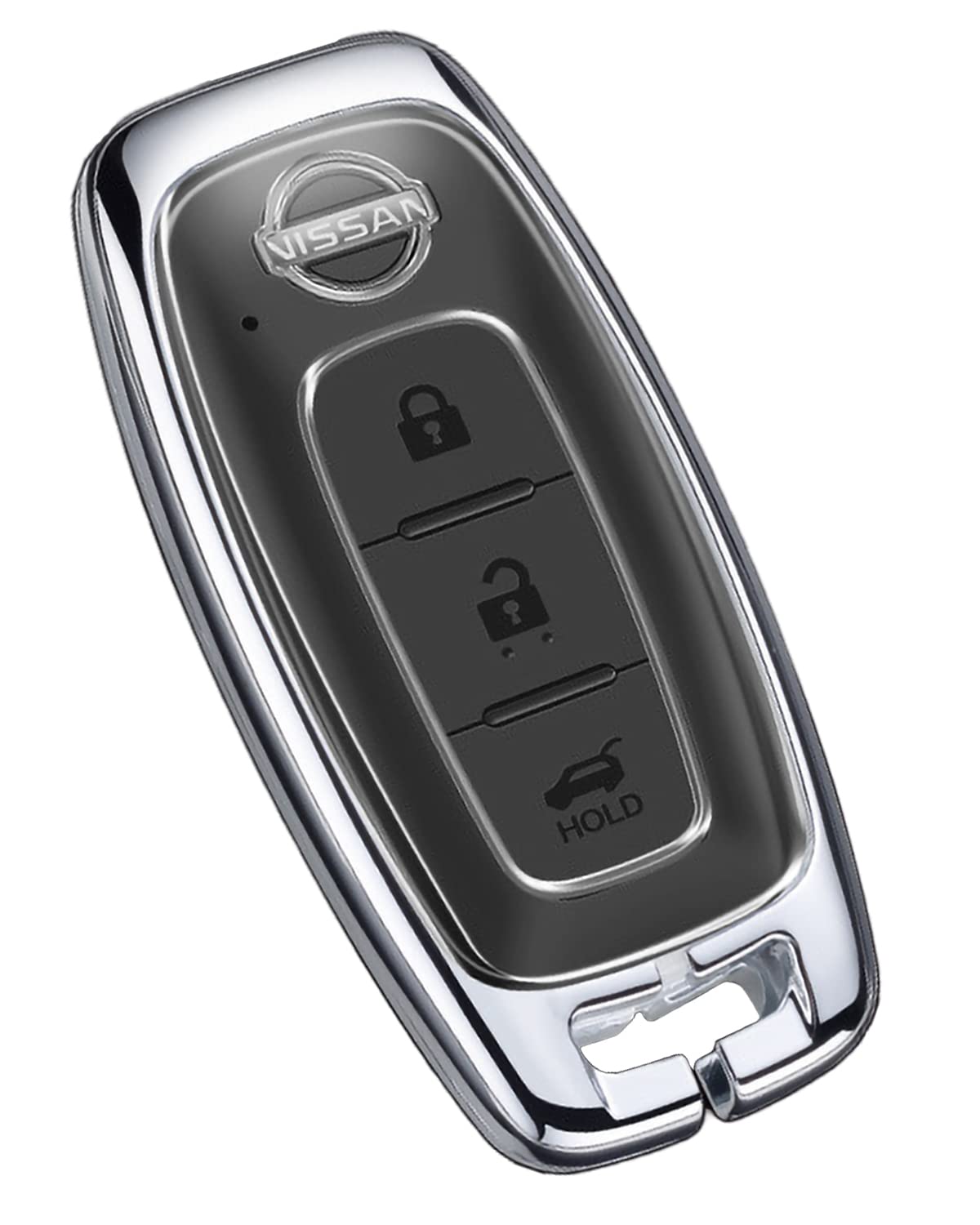 

MKMC Smart Key Case, Alloy Material, Nissan Car, New Serena C28, X-Trail, T33, Aria, Sakura, Accessory Parts (Silver), Silver Free Size серебряный