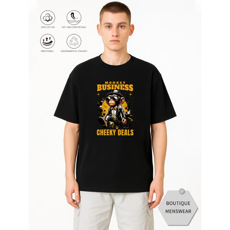 Monkey Business Cheeky Deals Stylish and cool monkey character patterns combined with cool backgrounds and text design prints S