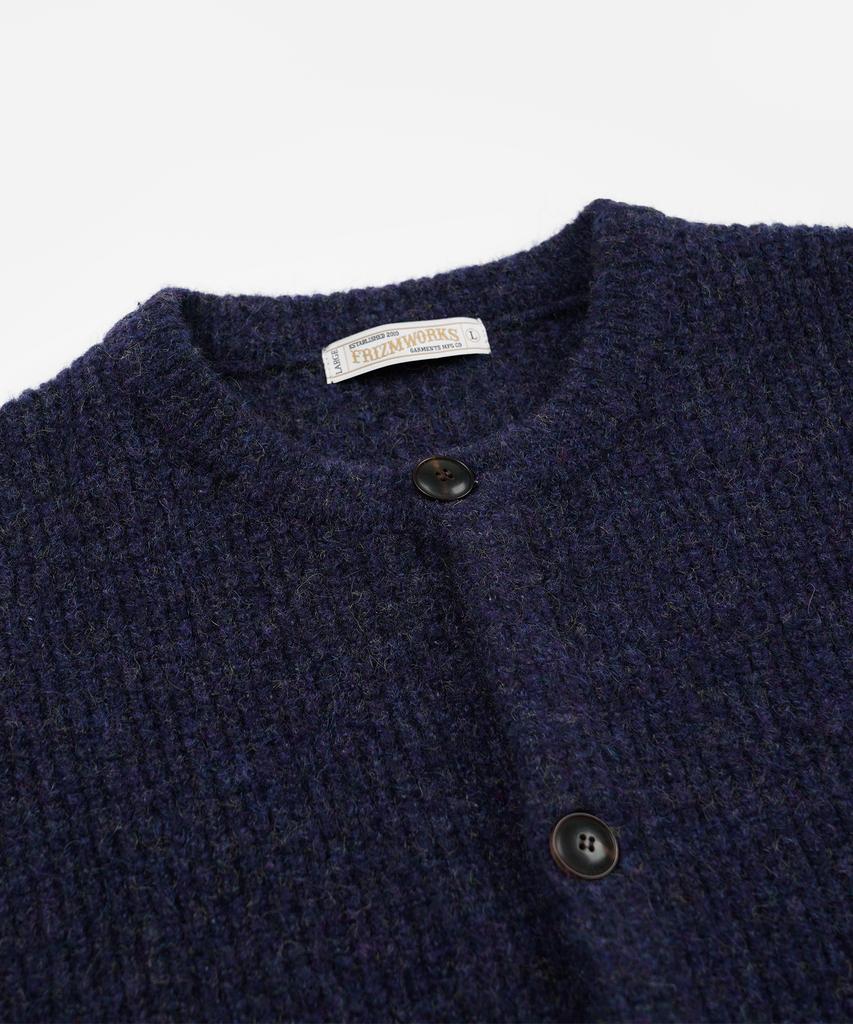 Frizmworks Brushed Wool Round Cardigan _ Purple