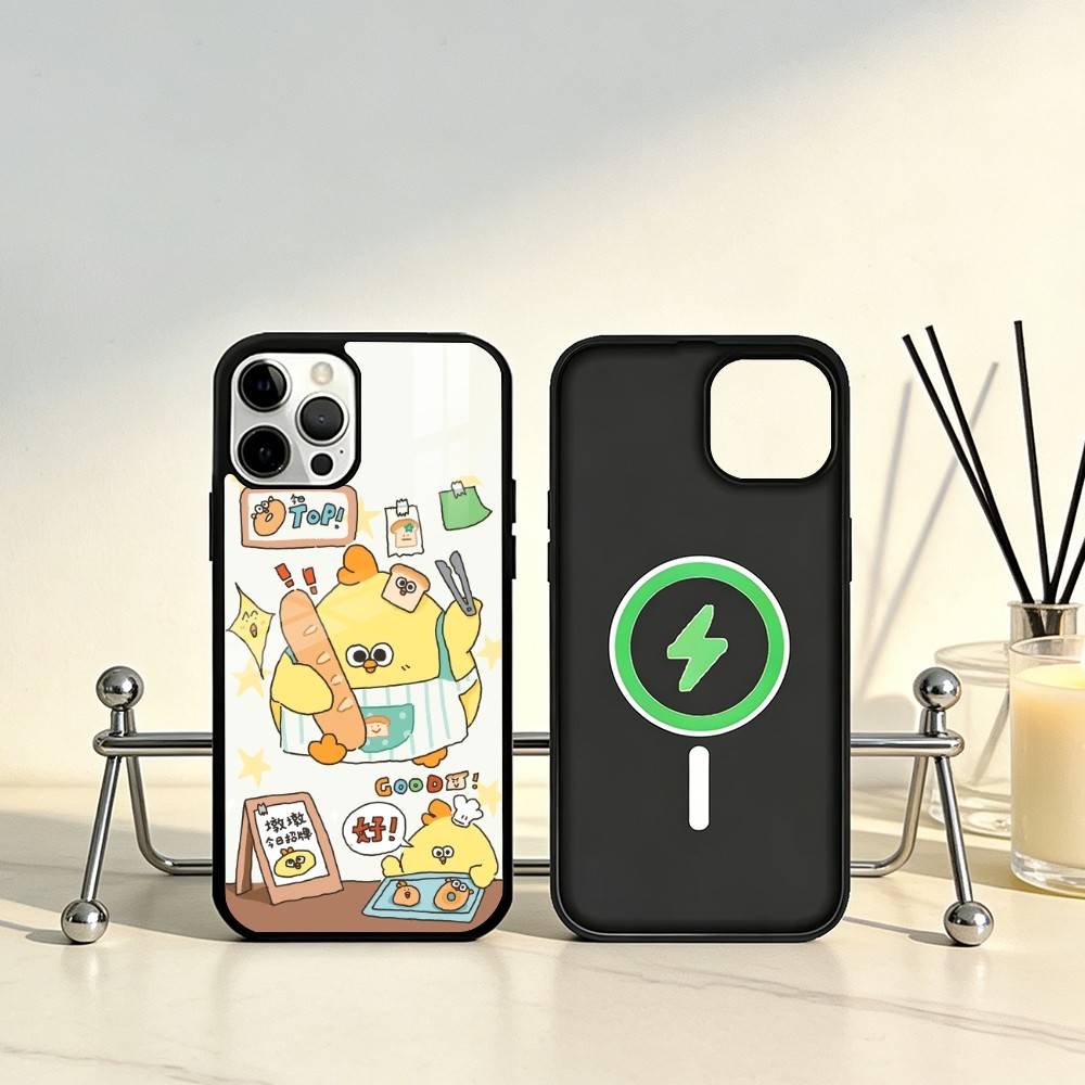 D-un D-un Hühnchen Handyhülle Für iPhone17,16,15,14,13,12,11 Plus,Pro Max Magnetisch Für Magsafe Kabelloses Laden