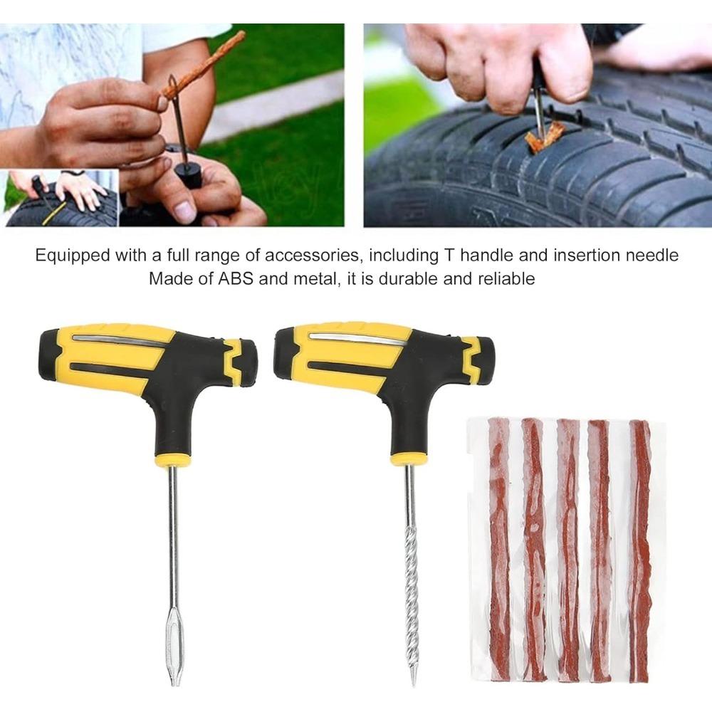 Car Tire Repair Kit Puncture Plug Tools Tyre Puncture Emergency for Tire Strips Stirring Glue Repair Tool Kit