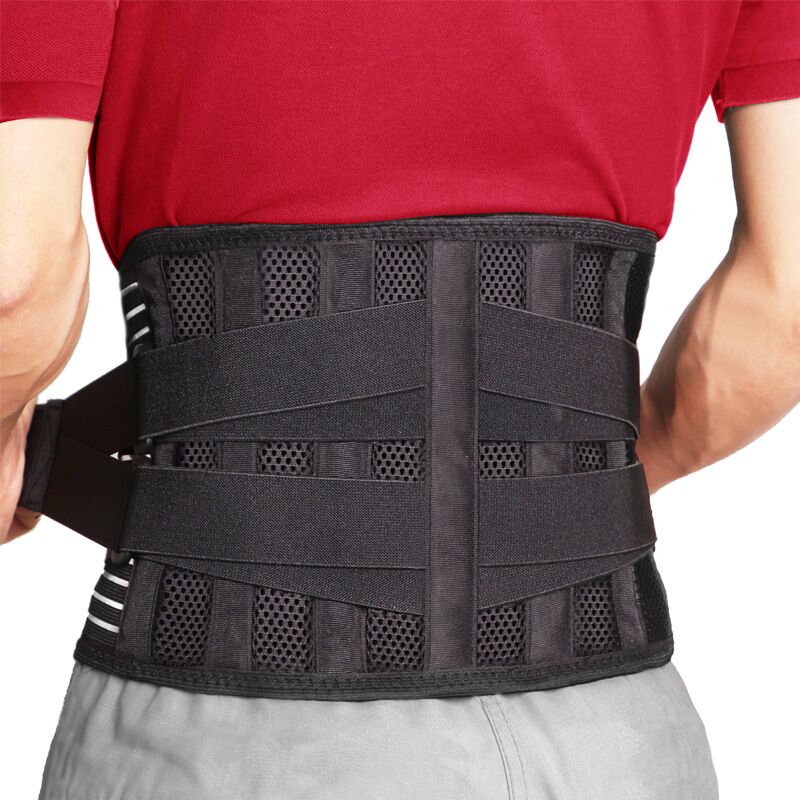 Adjustable Waist Belt Lumbar Support Back Fitness Sports Safety Waist Support Brace Tummy Control Double Banded aja lumbar M