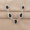 London Blue Topaz Gemstone Silver Bracelet 925 Sterling Silver Handmade Necklace Partywear Necklace RN-1-10