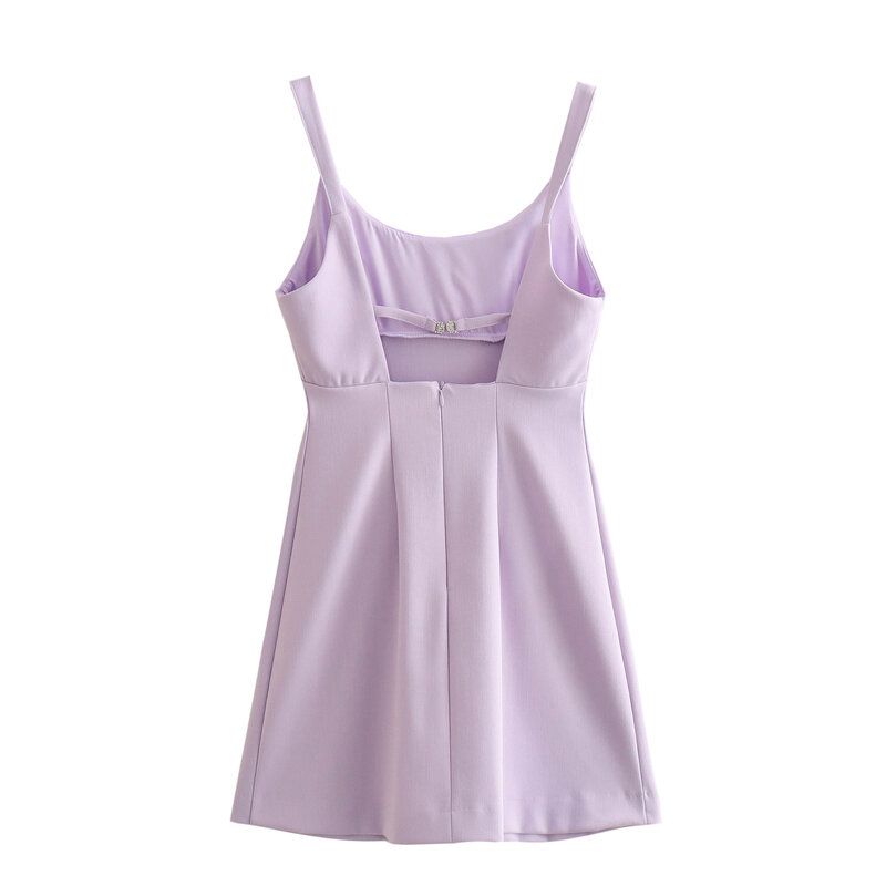 Fashion Style Spring New Women's Clothing Silm Rhinestone Hook Ornament Mini Dress Short Skirt 2298083 629