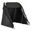 Motorcycle Storage Shelter with Security Lock, 600D Oxford Flip-Up Garage Tent, Heavy-Duty All-Weather Motorcycle Cover with Ventilation Windows,