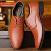 Leather Cowhide Men's Business Leather Shoes Men's British Lace-Up Men's Shoes Fashion Versatile Dress Shoes Tide