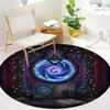 Vortex Crossing Gate Round Area Rug,Carpet Rug for Living Room Bedroom Sofa Playroom Decor,Non-slip Floor Mat