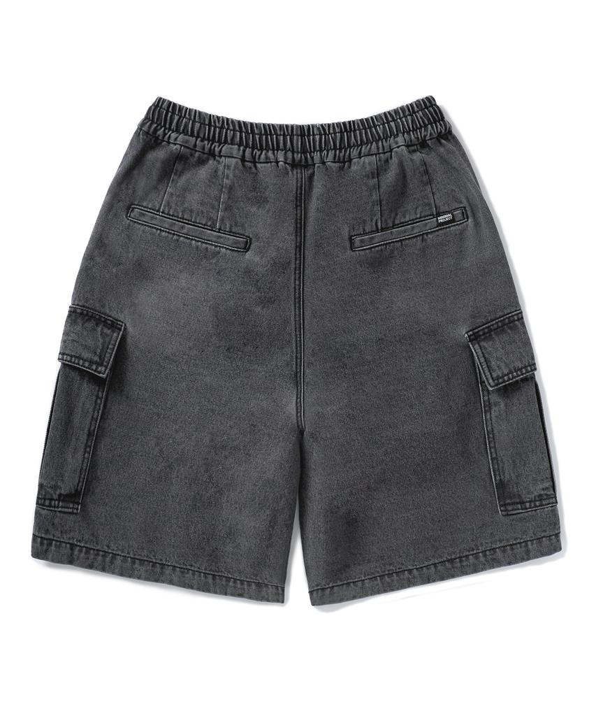 MINIMALPROJECT Bermuda Cargo Denim Half Pants Msp109 [Black]