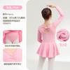 Abbigliamento Cotone Bambina Pratica Danza Ragazze Viola Manica Corta Costume Balletto Cinese