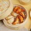 4Pcs Lifelike PVC Dumpling Models Realistic Food Decor for Restaurant Display Kitchen Ornament Photography Prop Simulation