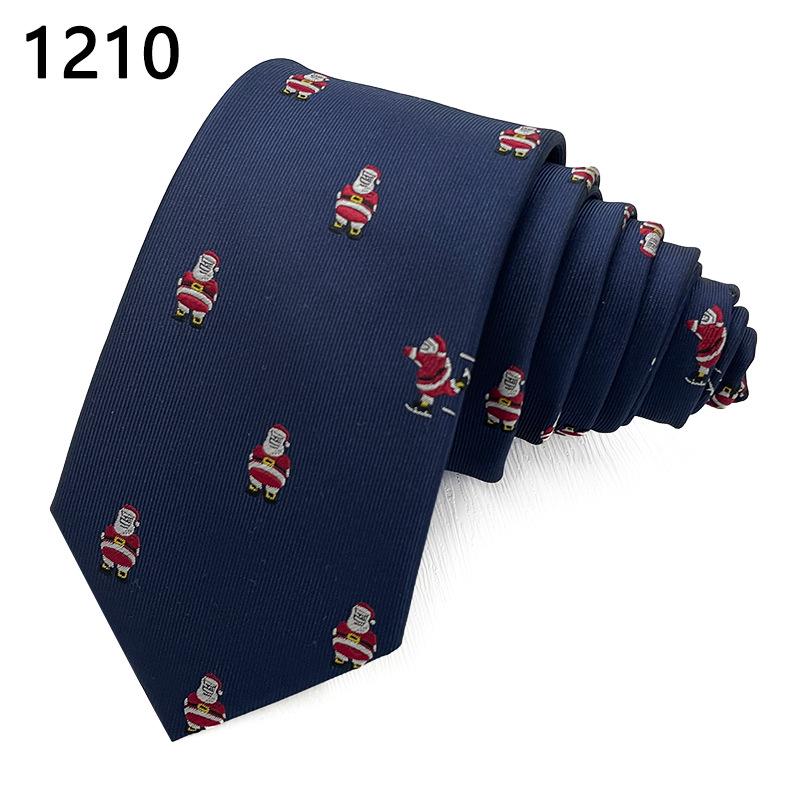 Luxury Men's Jacquard Christmas Tie - High-end Polyester Fashion