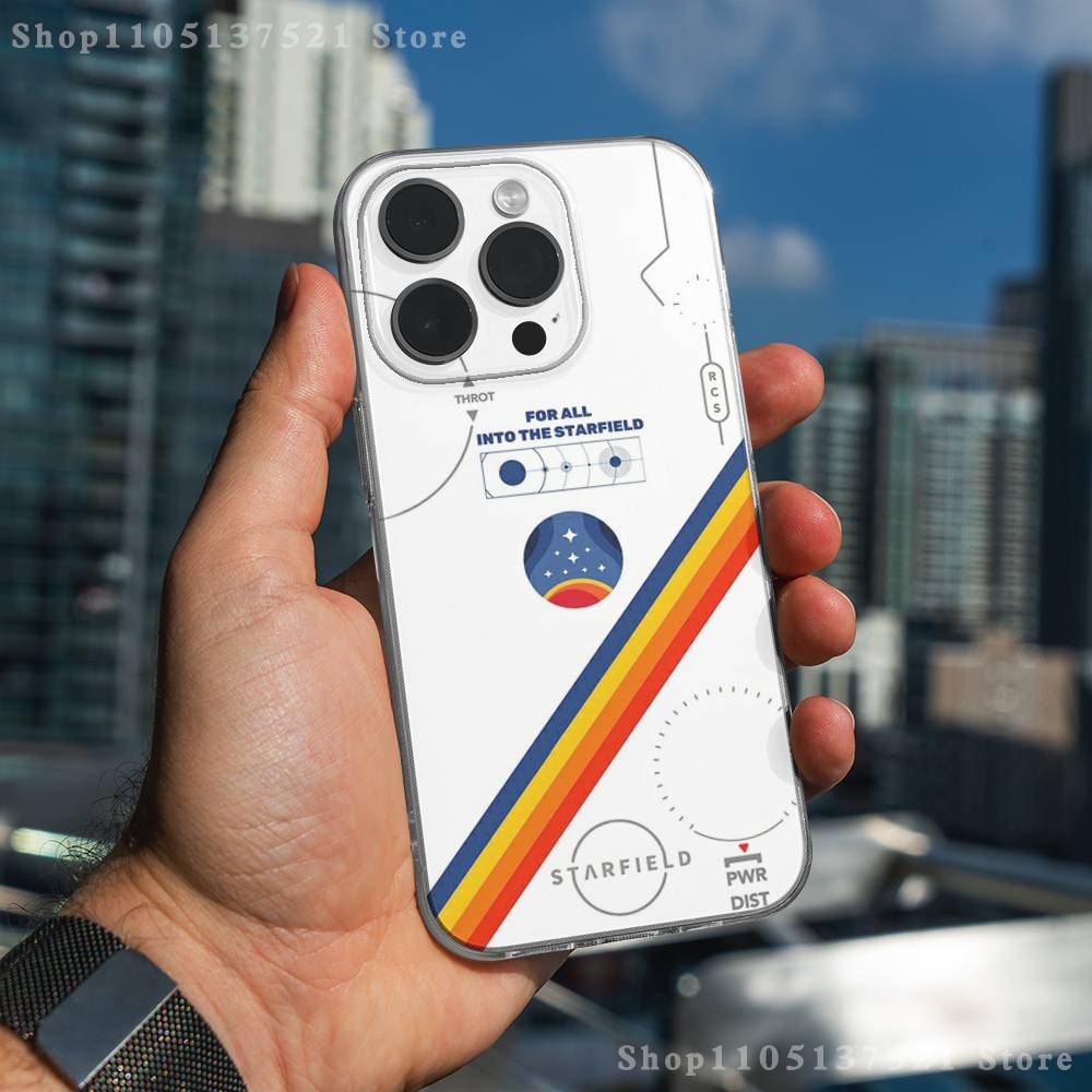 S-StarfieldS Game Phone Case For iPhone 17,16,15,14,13,12,11 Pro,Max,Plus,X,XS,XR,SE4,E Mini Transparent Soft Cover