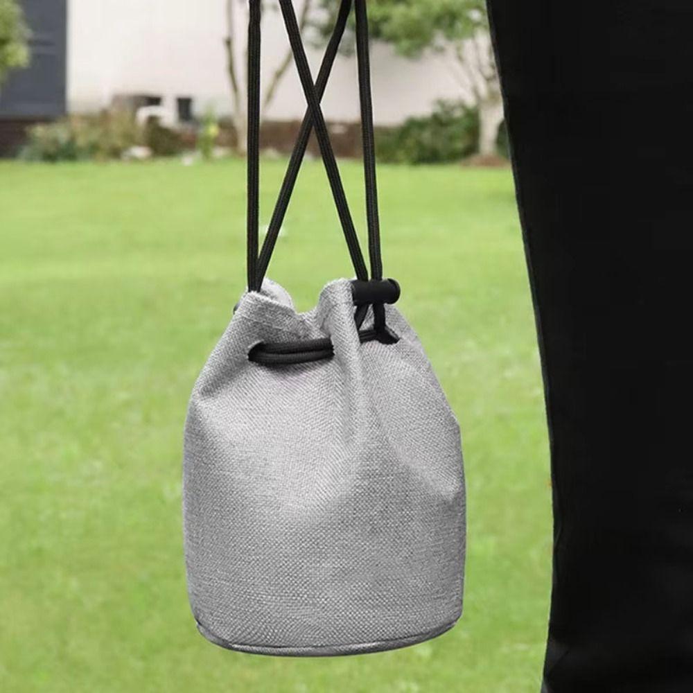 Easy To Carry Waterproof Camera Bag Compact Durable Lens Drawstring Pouch Fleece Protective Photography Protective Bag Outdoor