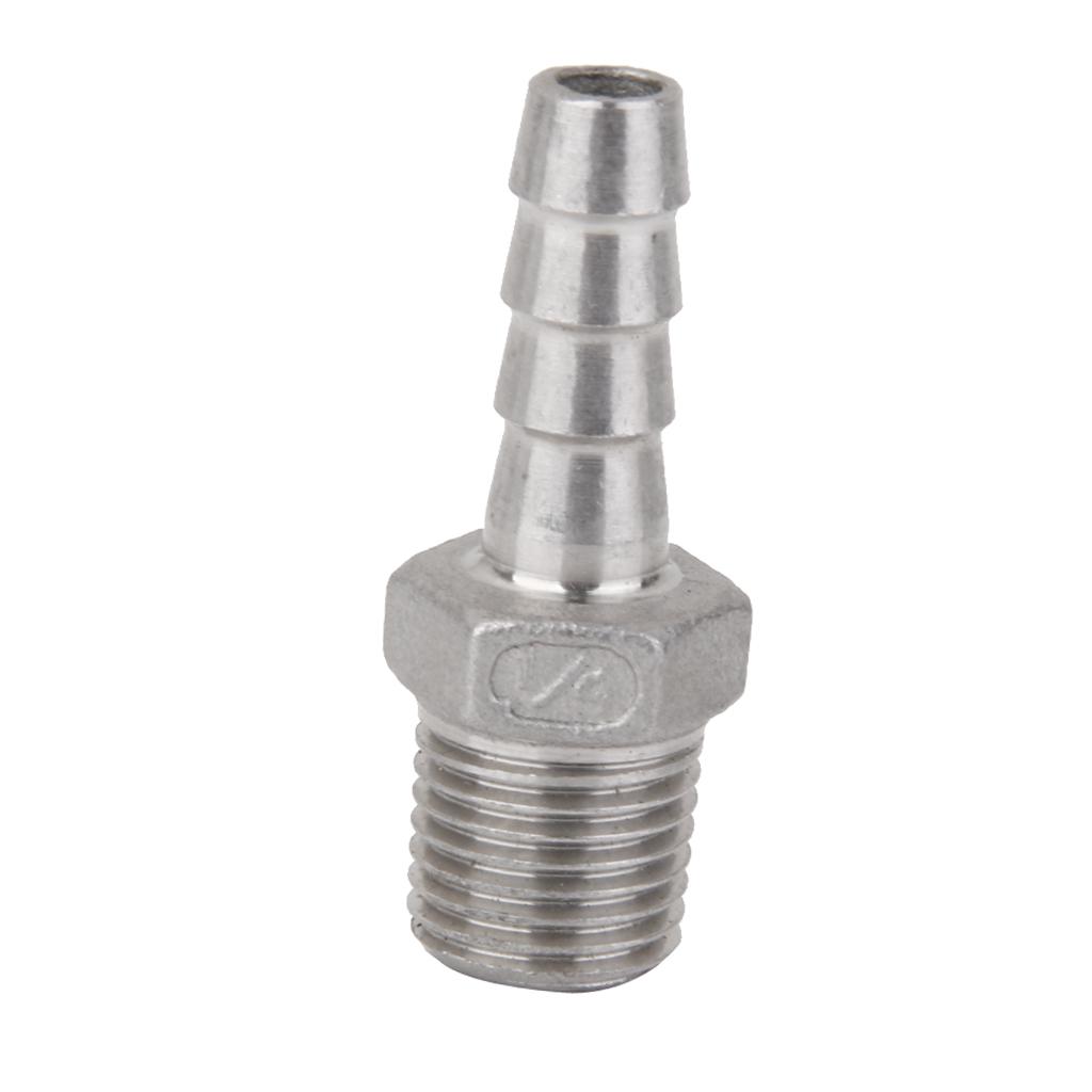 Hosetail 8mm-Latón Roscado Macho 1//4/"