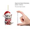 2D Acrylic Cat Christmas Tree Pendants, Cartoon Cute Hanging Ornaments for Home Party Decor New Year Gift 2026