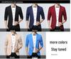 2019 Men's Plus Size Single-Breasted One-Button Casual Suit Jacket, Available In Five Spring and Autumn Colors