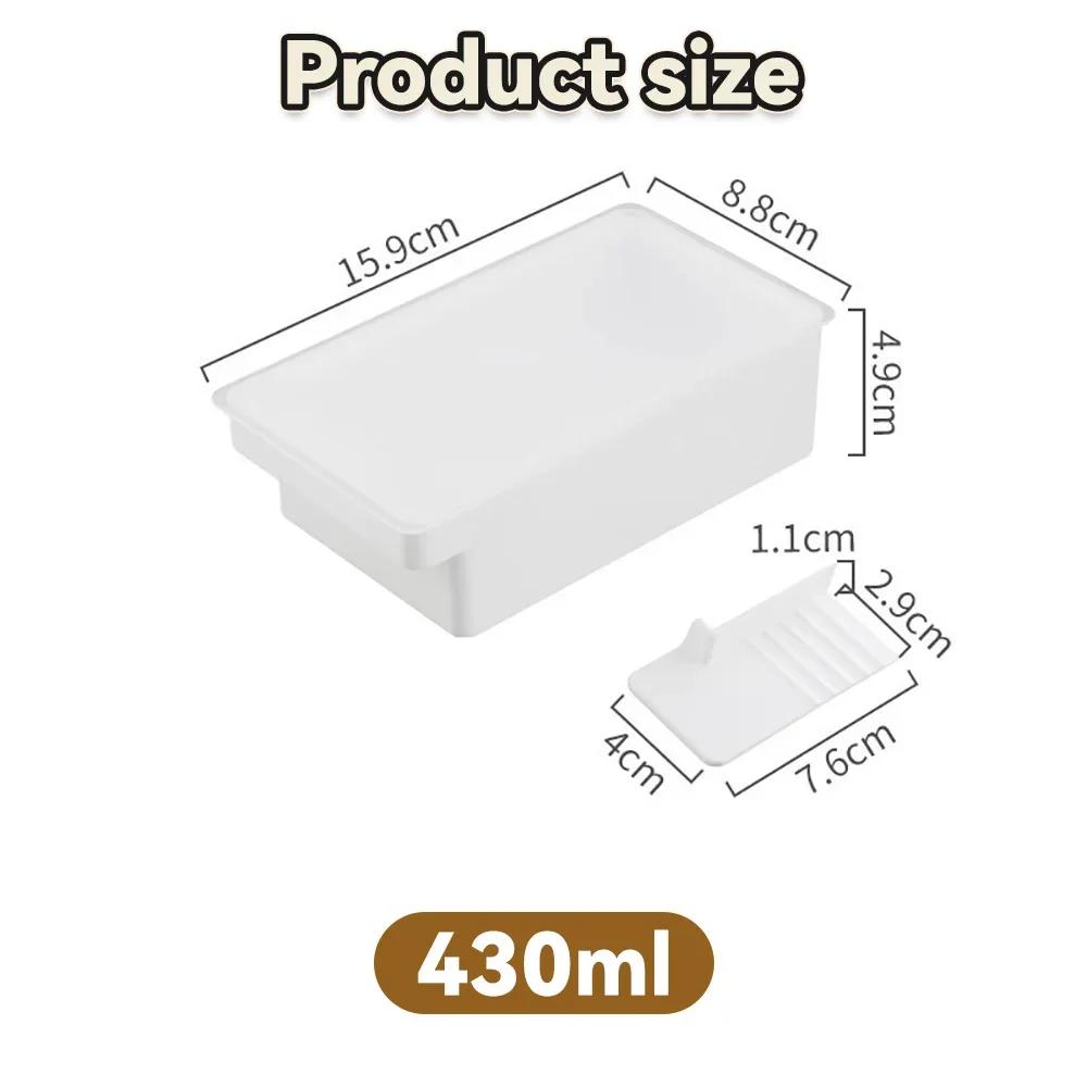Butter Dish With Cover Fresh-keeping Box Cutter Slicer Countertop For Refrigerator Storage Home Kitchen Accessories Organizer